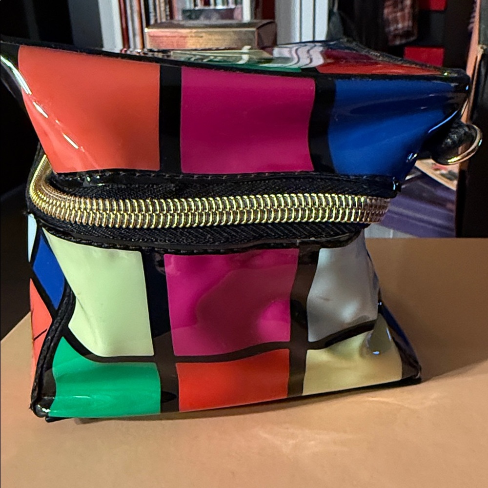 Betsey Johnson Colorful Block Cosmetic Bag - Picture 8 of 13